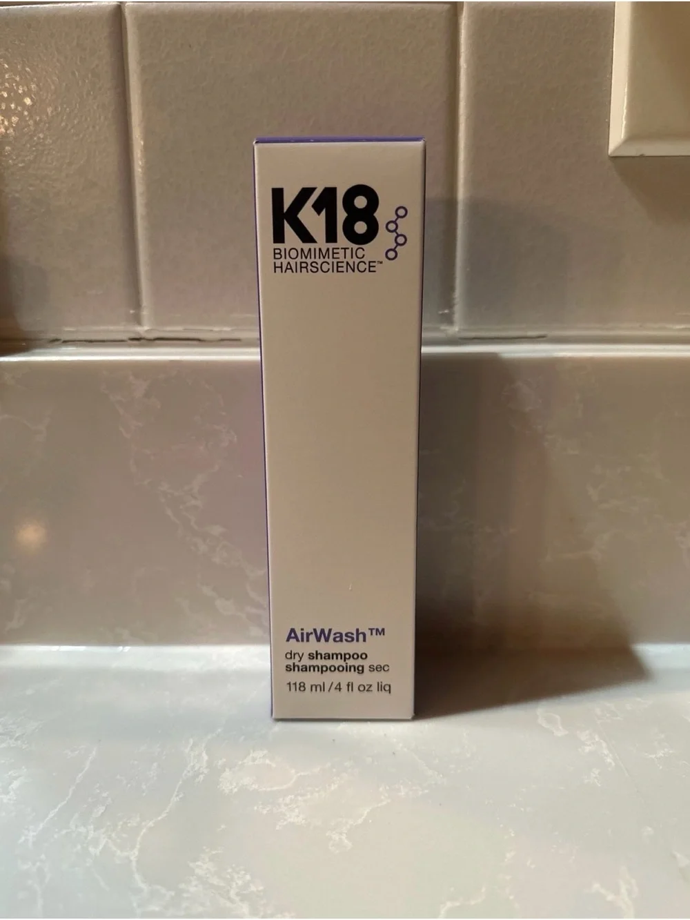 K18 biomimetic hairscience AirWash Dry Shampoo - White 118ml 4 oz